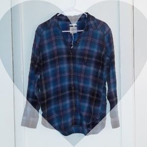 American Eagle Destroyed Flannel